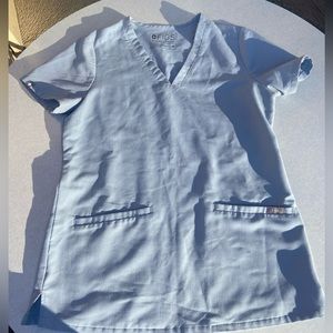 FIGS XS Dusty Blue casma top LIMITED EDITION